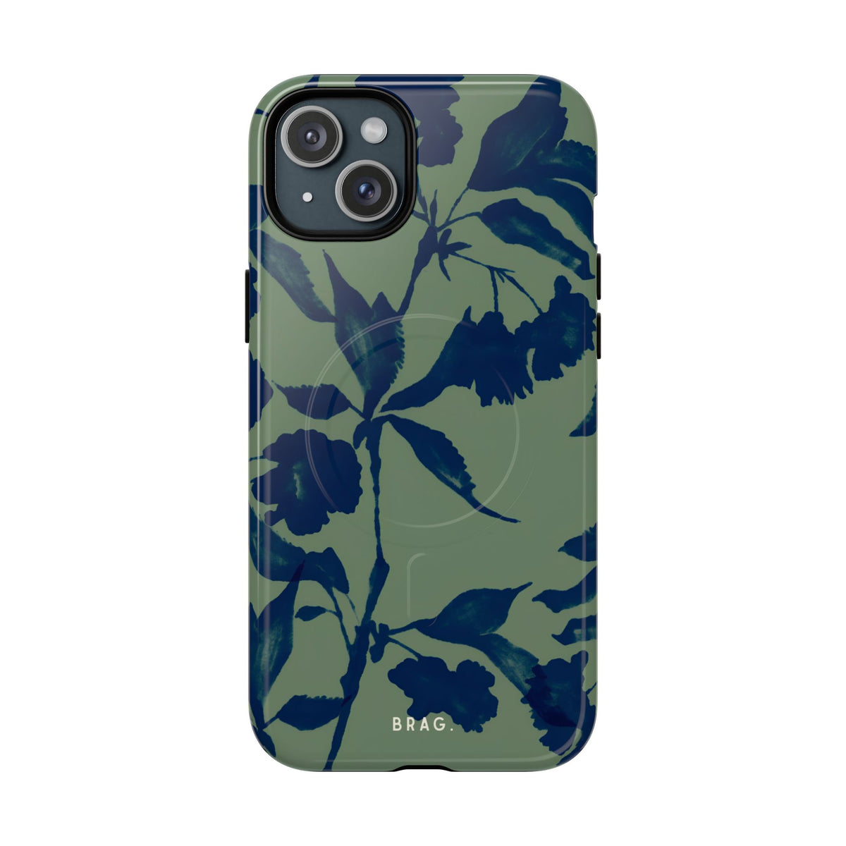 Sage Bloom MagSafe Tough Phone Case — Magnetic Protective Cover