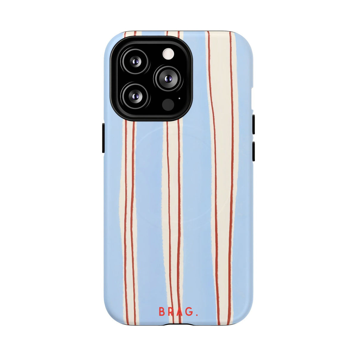 Blue Linen MagSafe Tough Phone Case — Magnetic Protective Cover