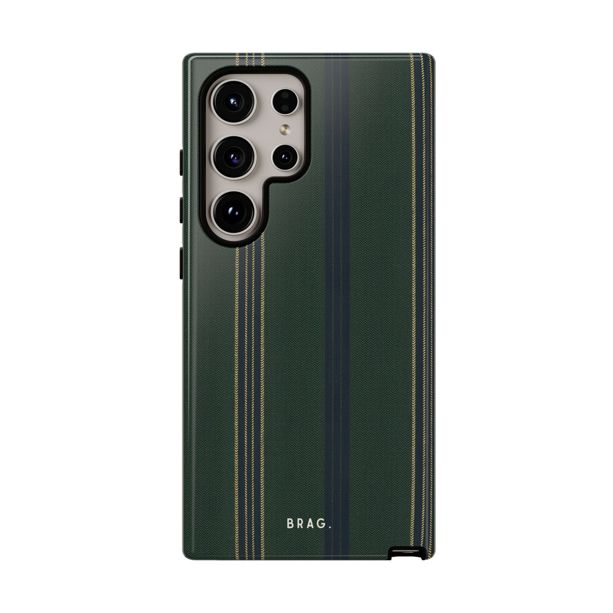 Olive Pinstripe Tough Phone Case – Shockproof Protective iPhone Cover