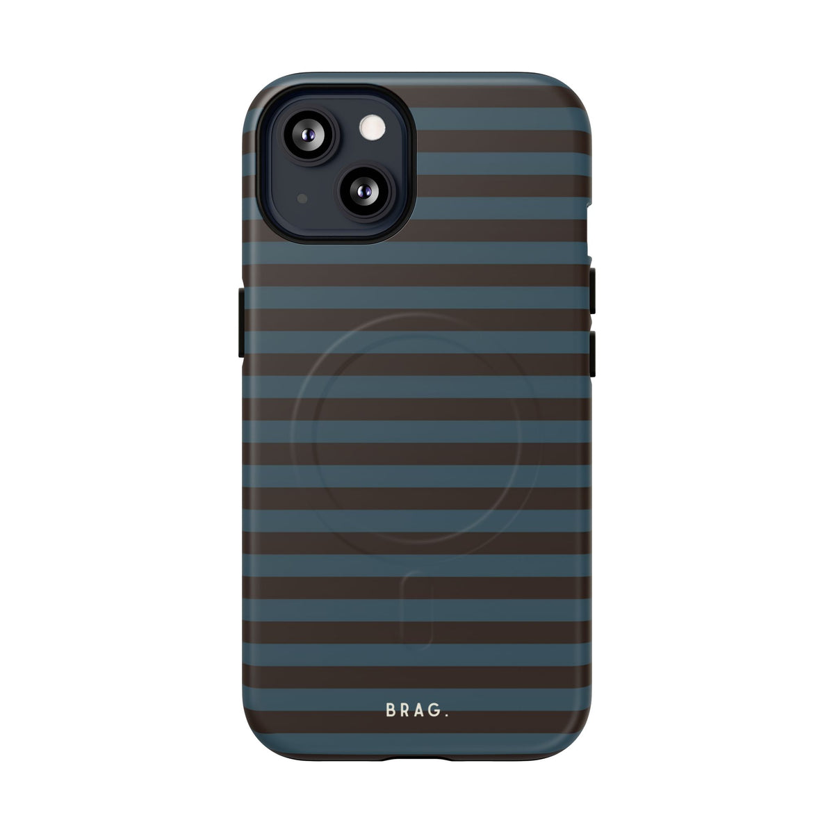 Seaside Stripe MagSafe Tough Phone Case — Magnetic Protective Cover
