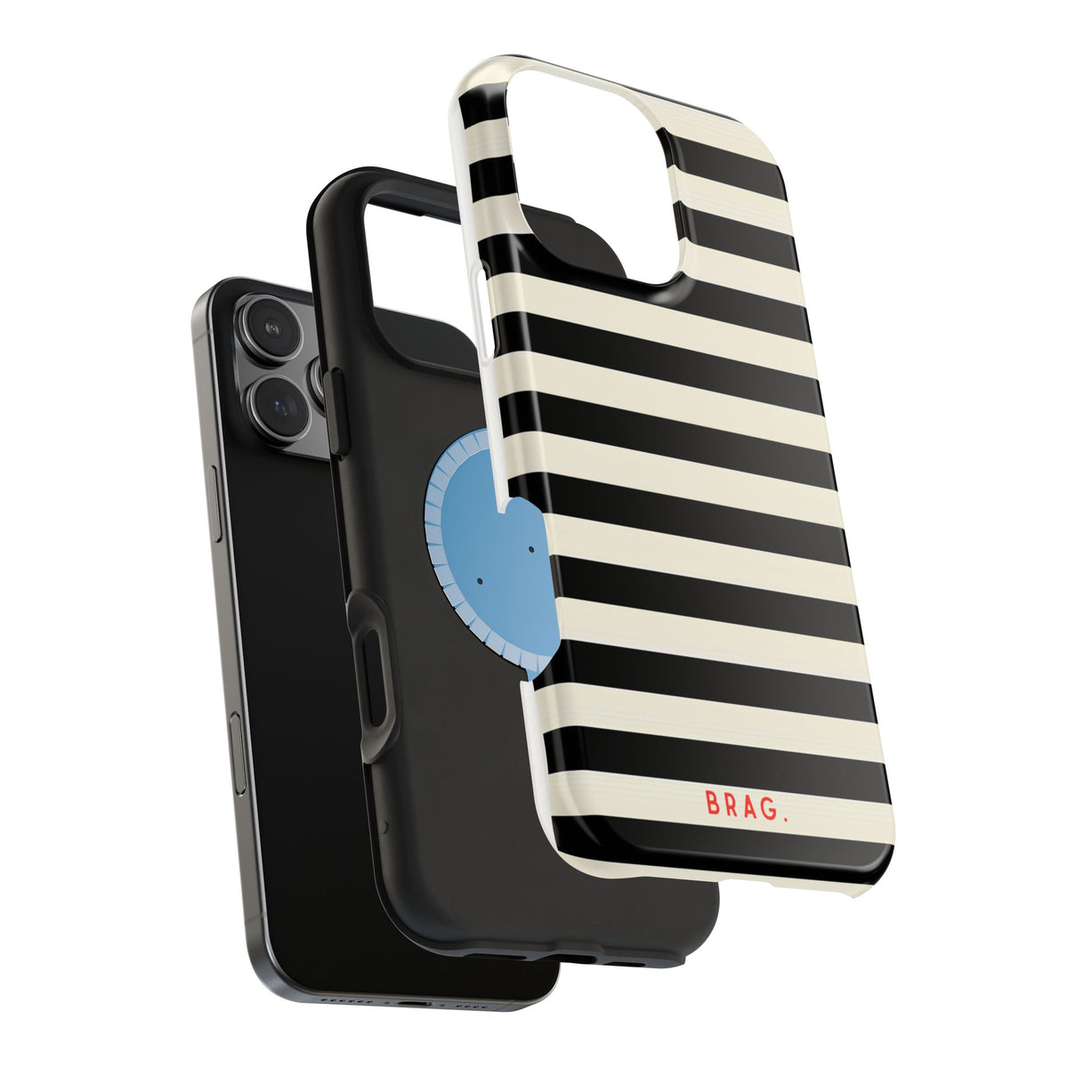 High Black Magnetic Impact-Resistant Phone Case