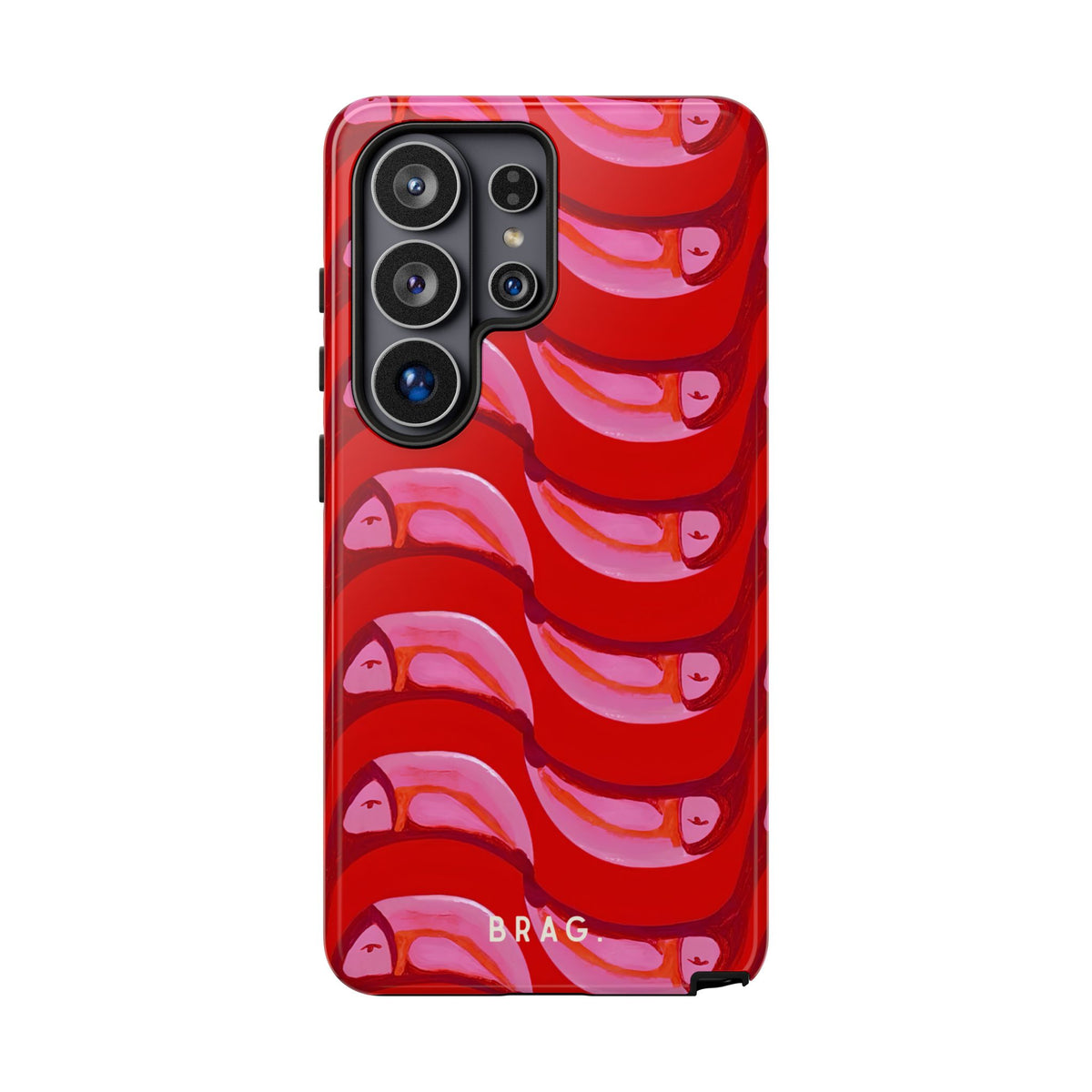 Pink Current Tough Phone Case – Shockproof Protective iPhone Cover