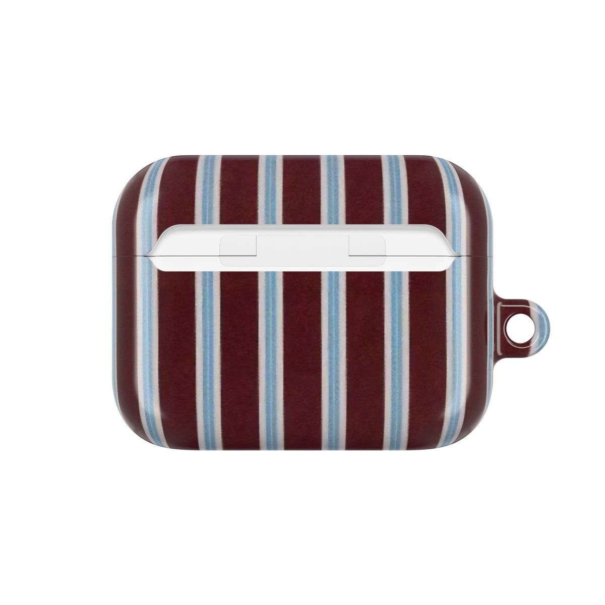 Maroon Lines AirPod Case – Slim Protective Charging Case