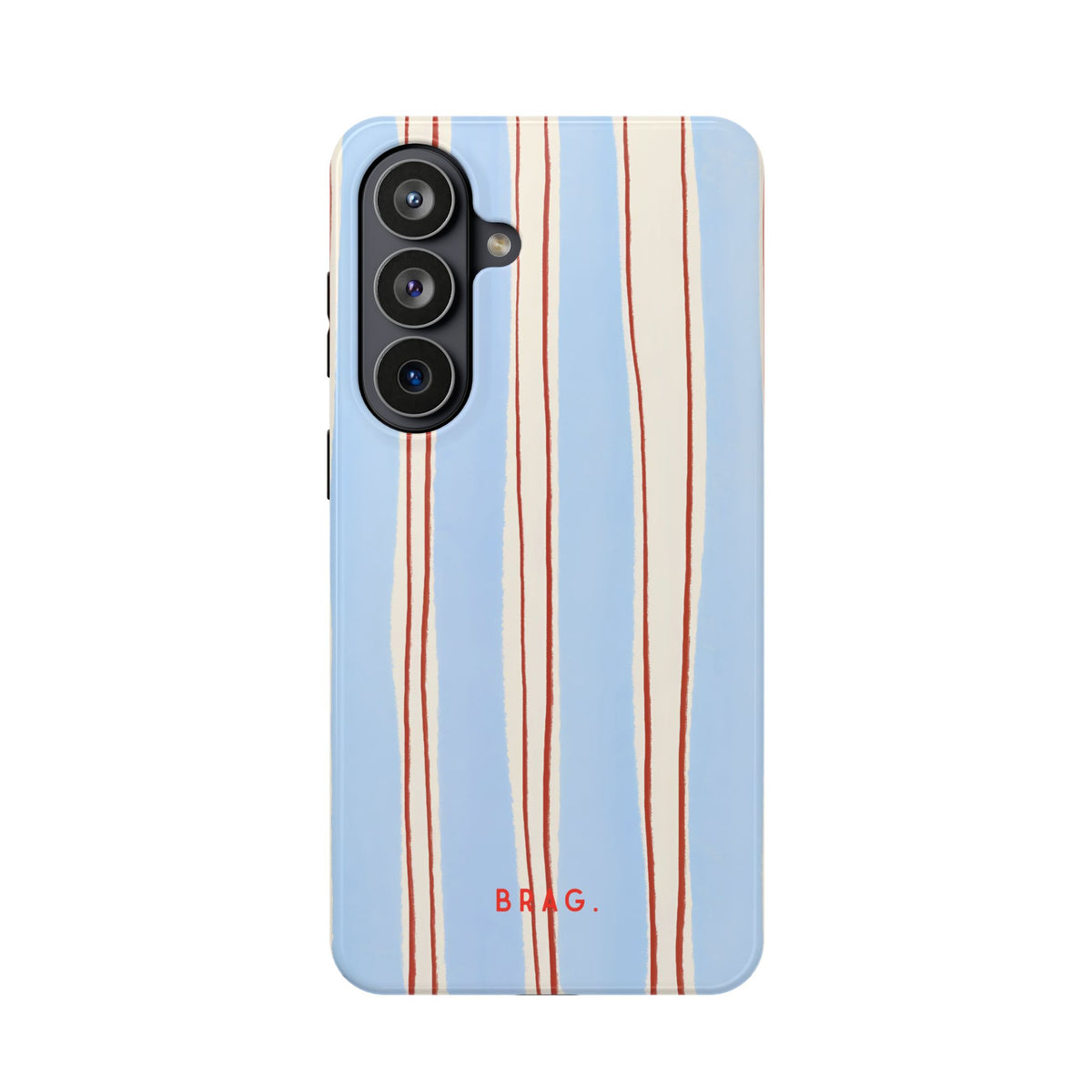 Blue Linen Magnetic Impact-Resistant Phone Case