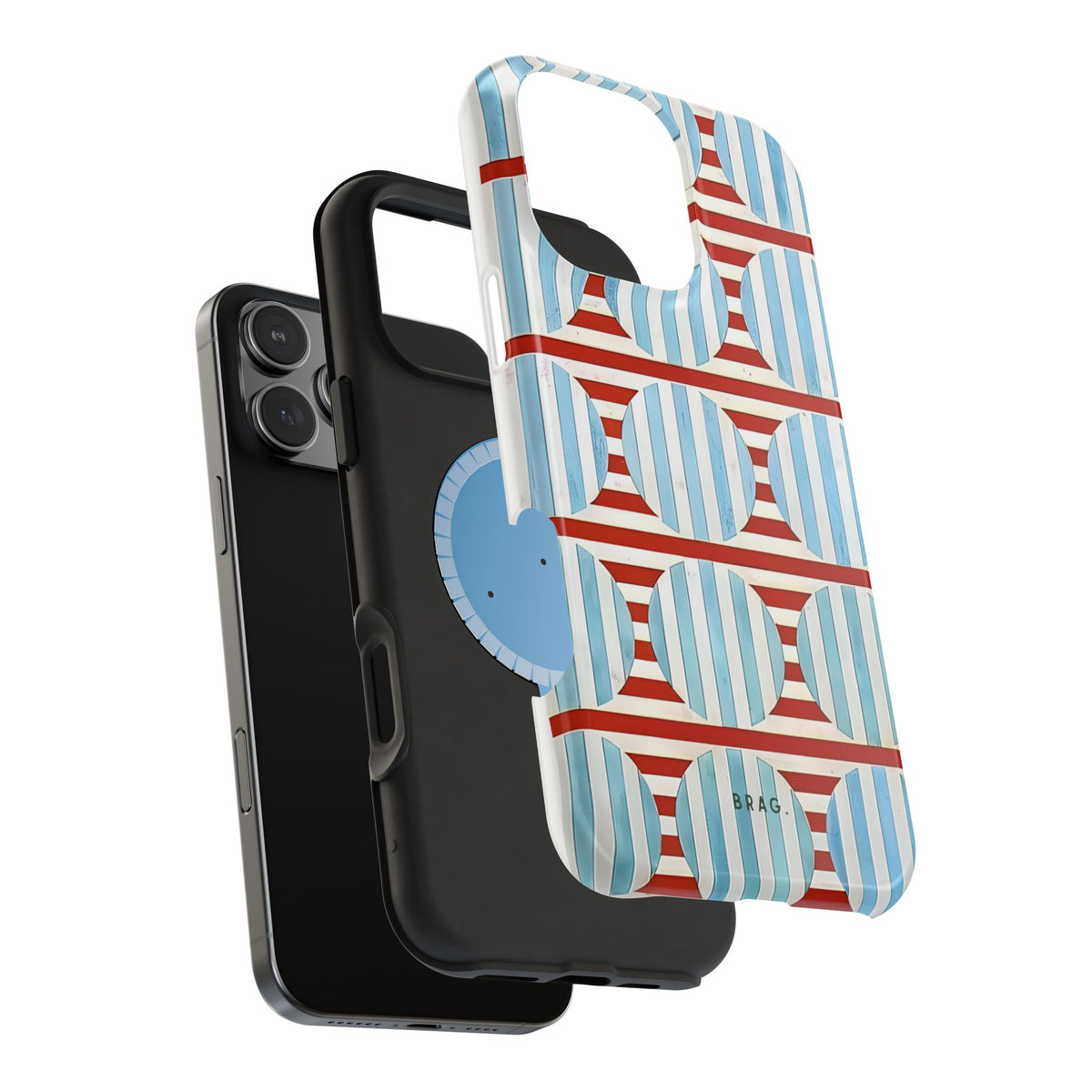 Riviera Stripe Magnetic Impact-Resistant Phone Case