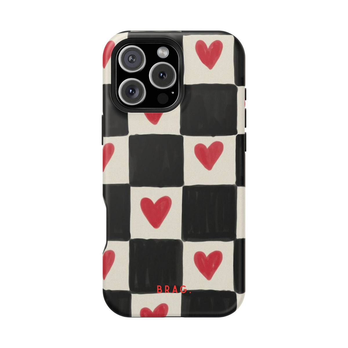 Heart Check Magnetic Impact-Resistant Phone Case