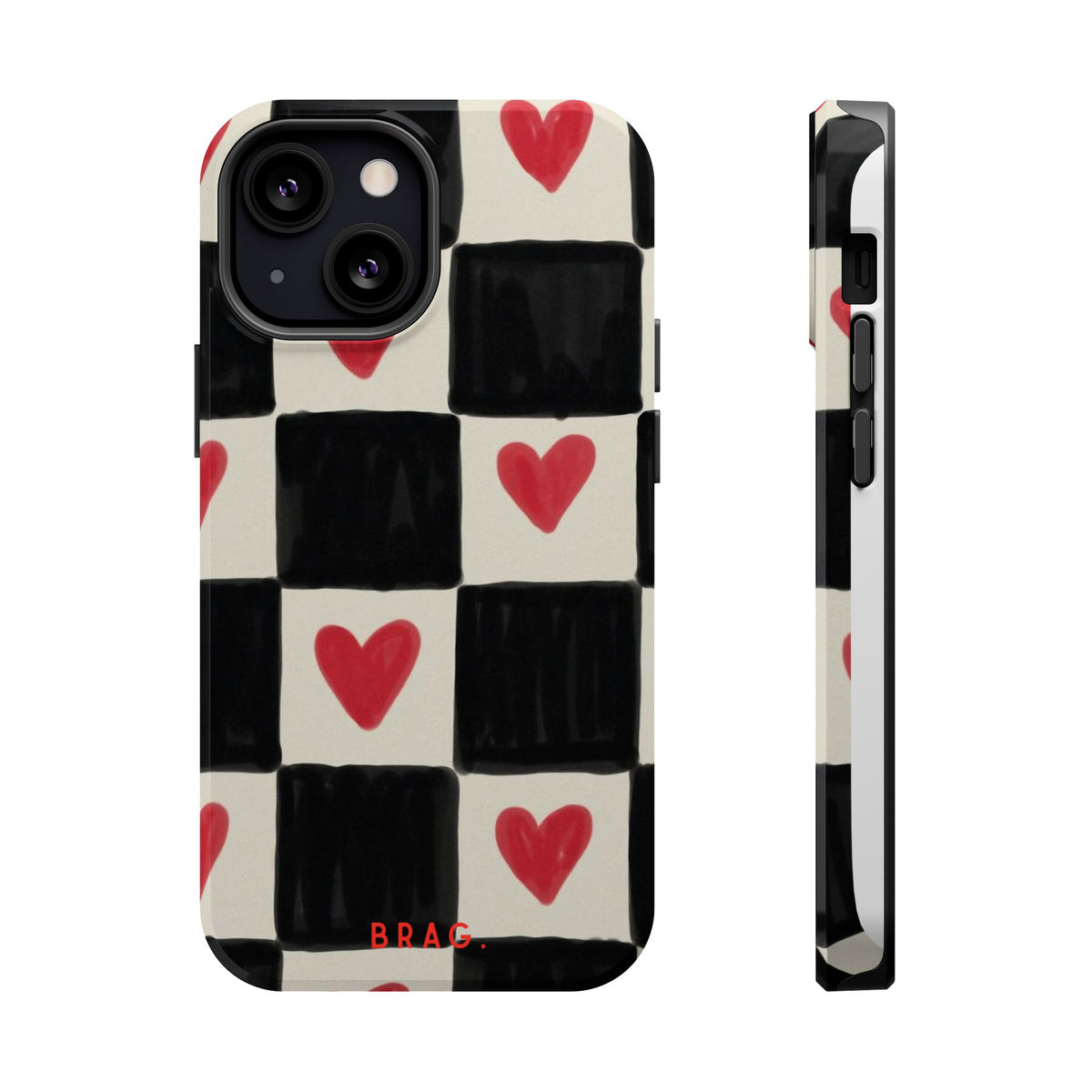 Heart Check Magnetic Impact-Resistant Phone Case