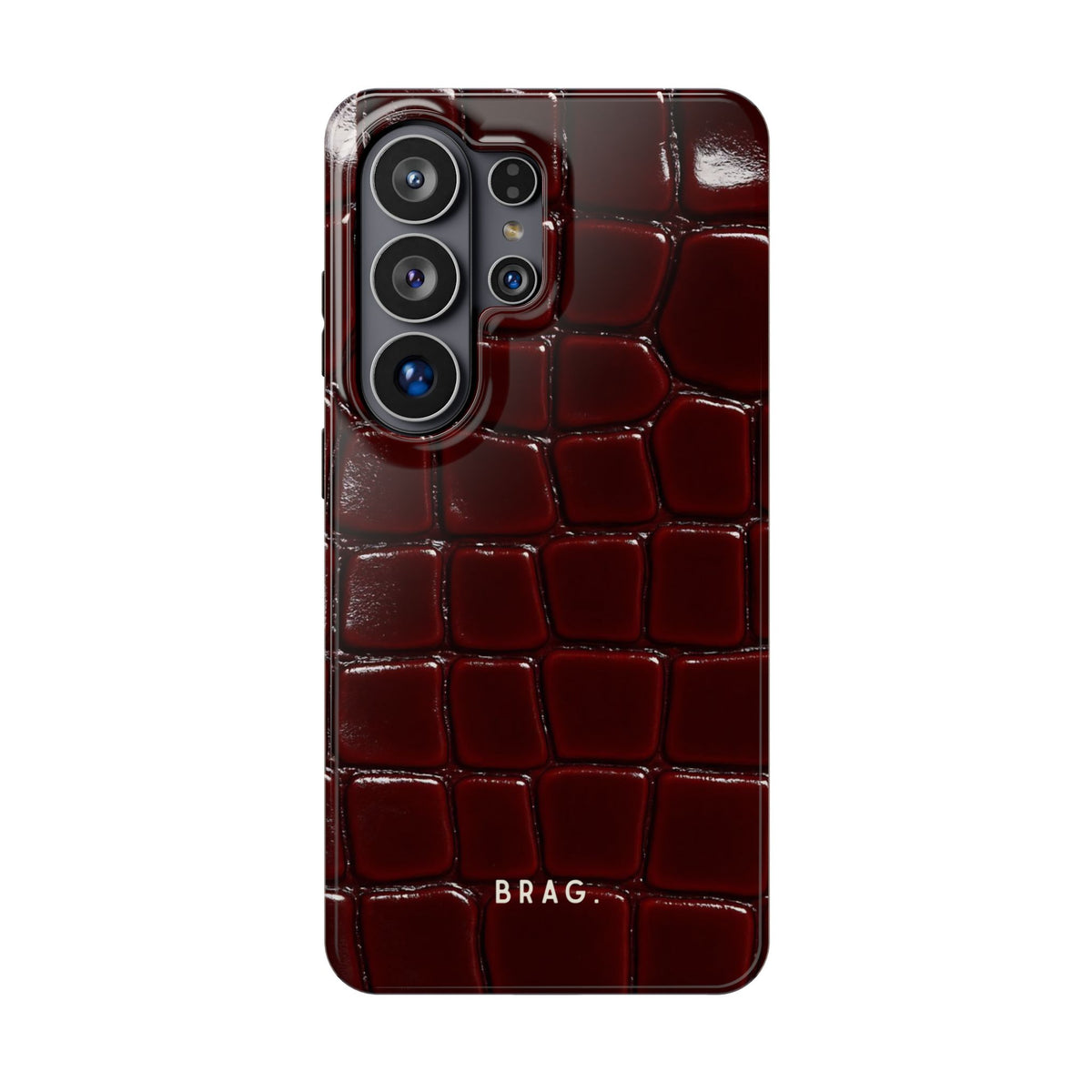 Cherry Leather Magnetic Impact-Resistant Phone Case