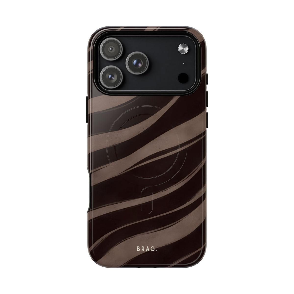 Zebra Wave MagSafe Tough Phone Case — Magnetic Protective Cover