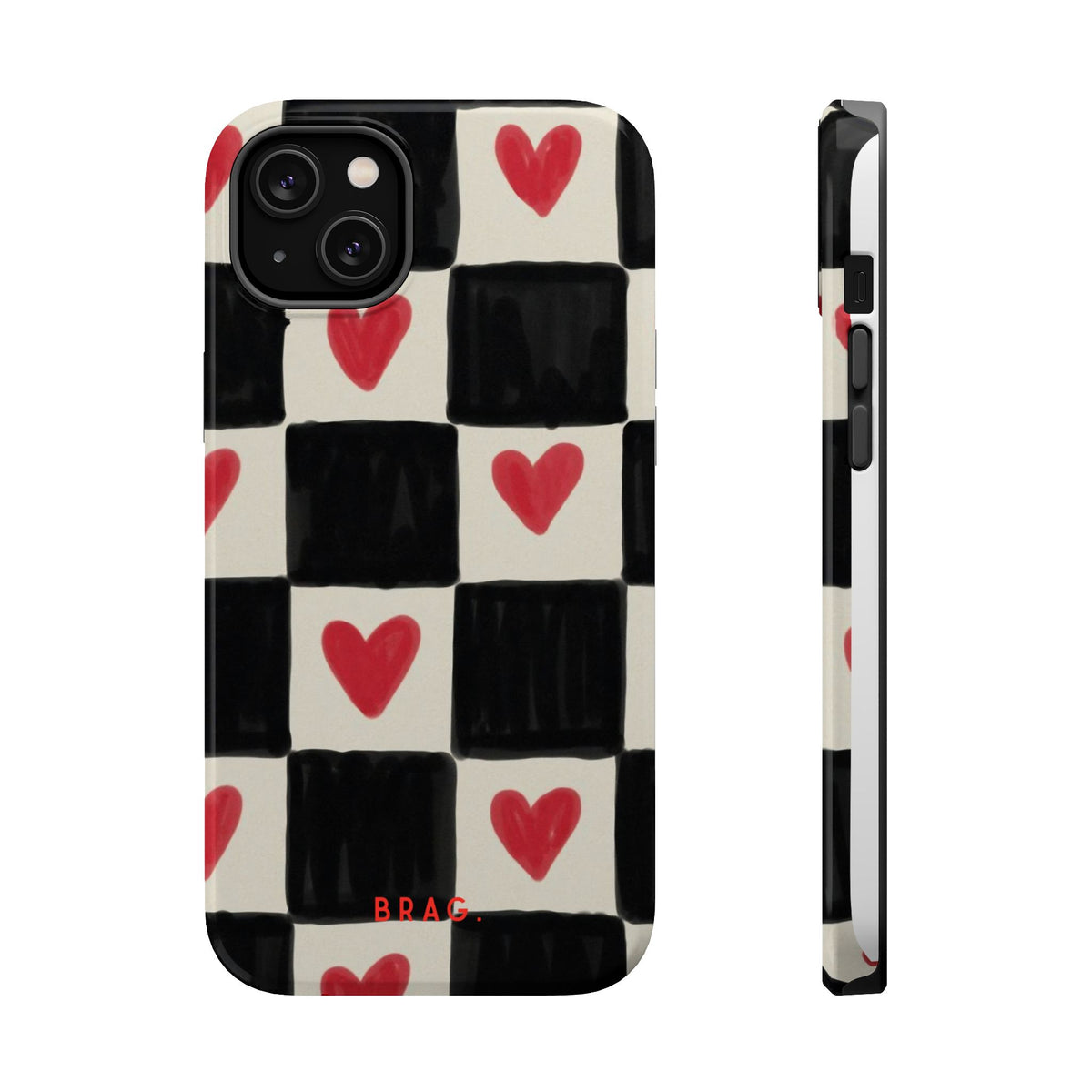 Heart Check Magnetic Impact-Resistant Phone Case