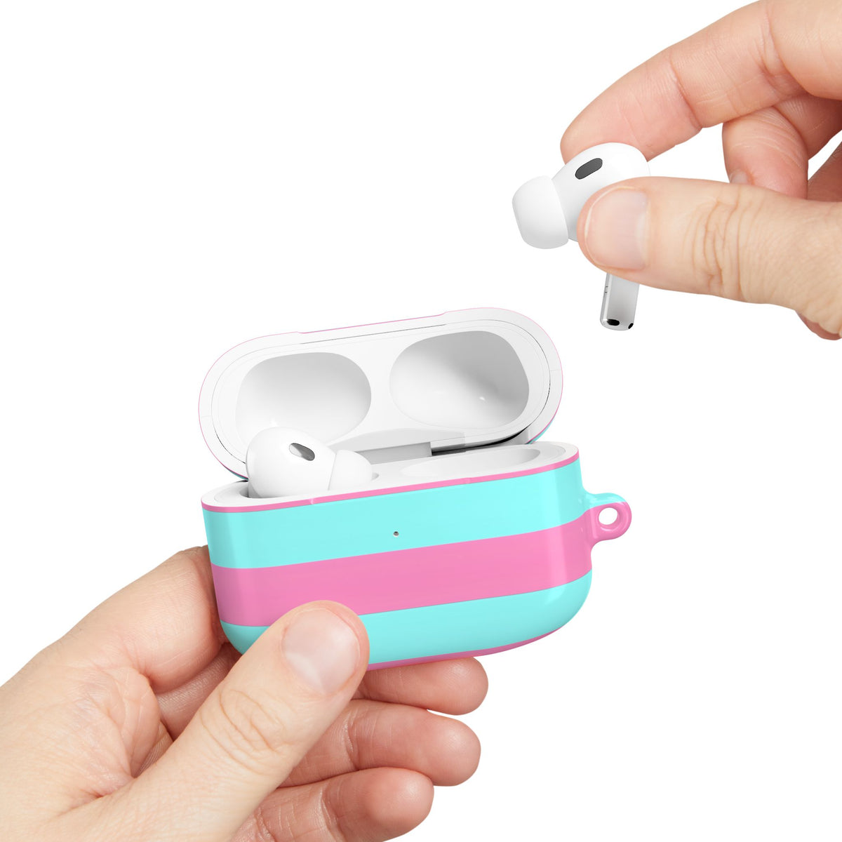 Taffy Stripe AirPod Case – Slim Protective Charging Case