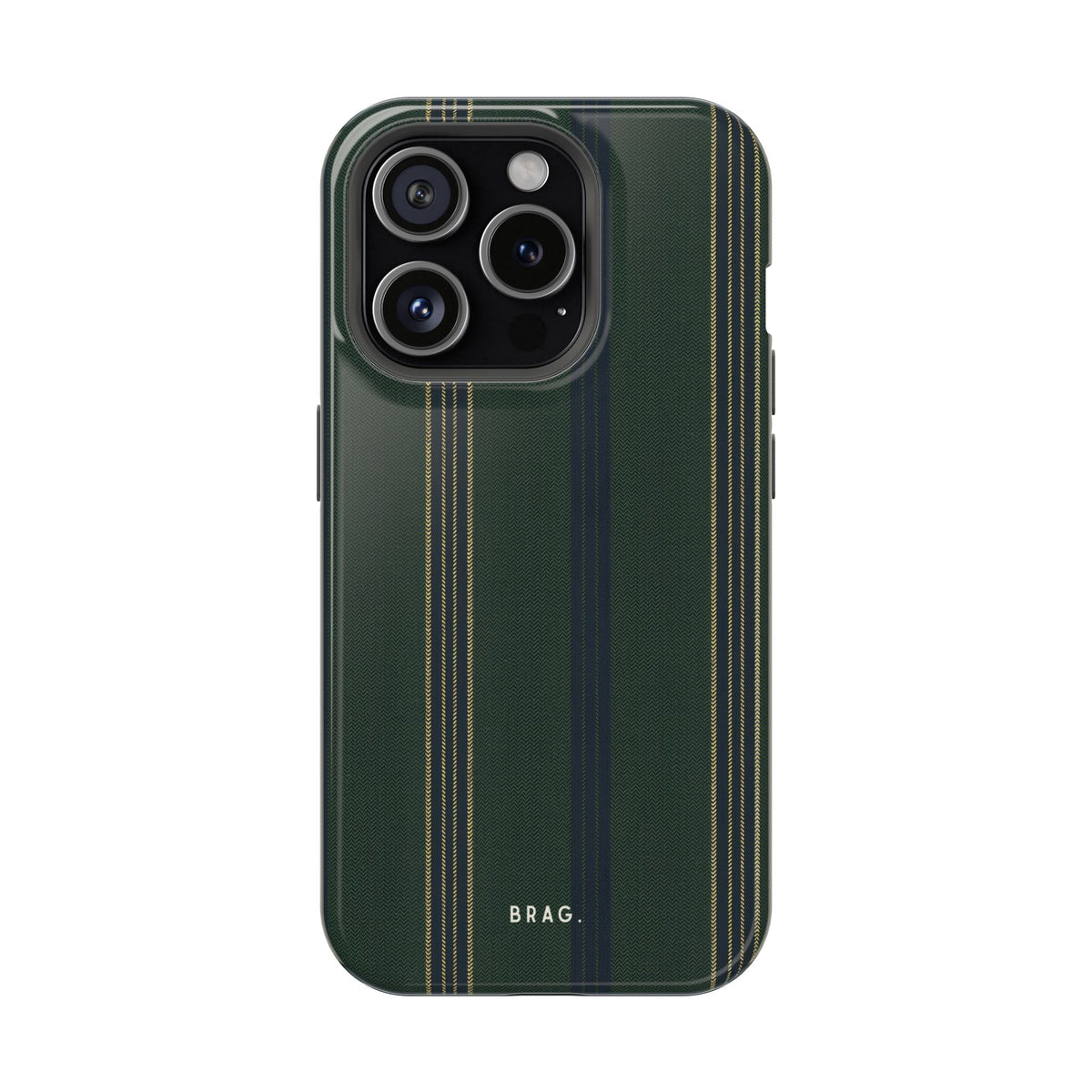 Olive Pinstripe Magnetic Impact-Resistant Phone Case