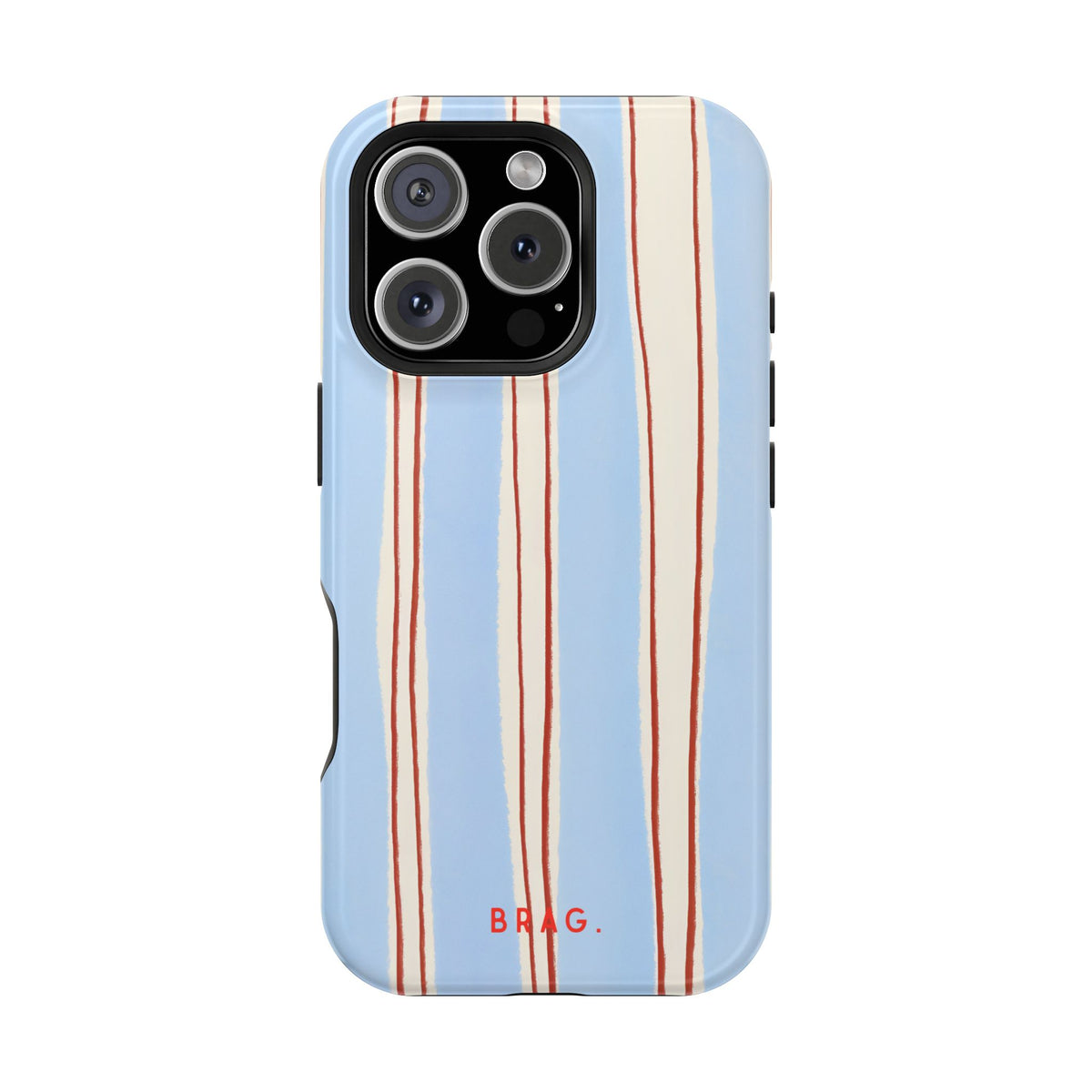Blue Linen Magnetic Impact-Resistant Phone Case