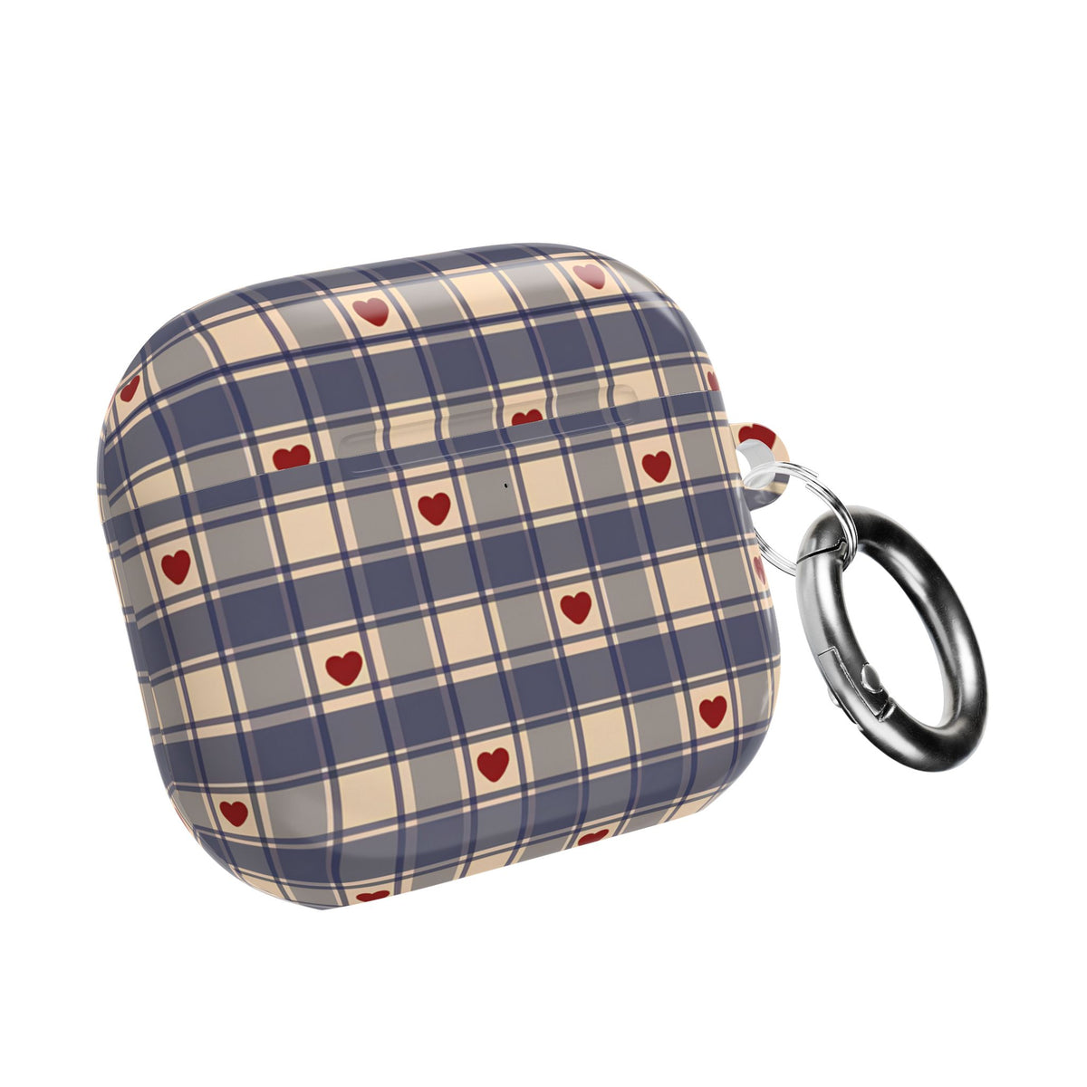 Heart Plaid AirPod Case – Slim Protective Charging Case