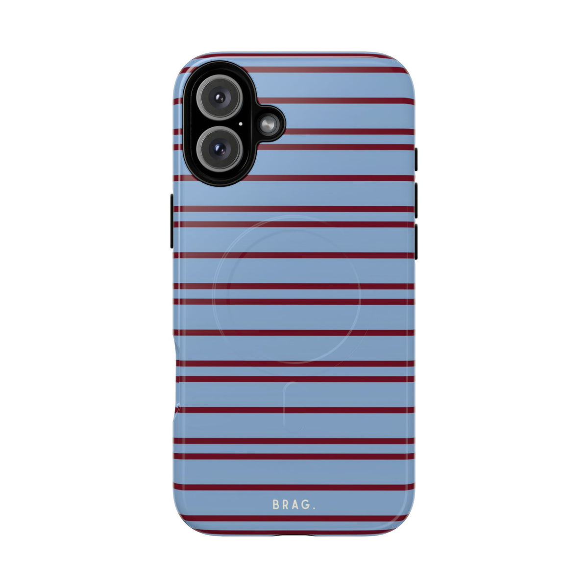 Nautical Stripe MagSafe Tough Phone Case — Magnetic Protective Cover