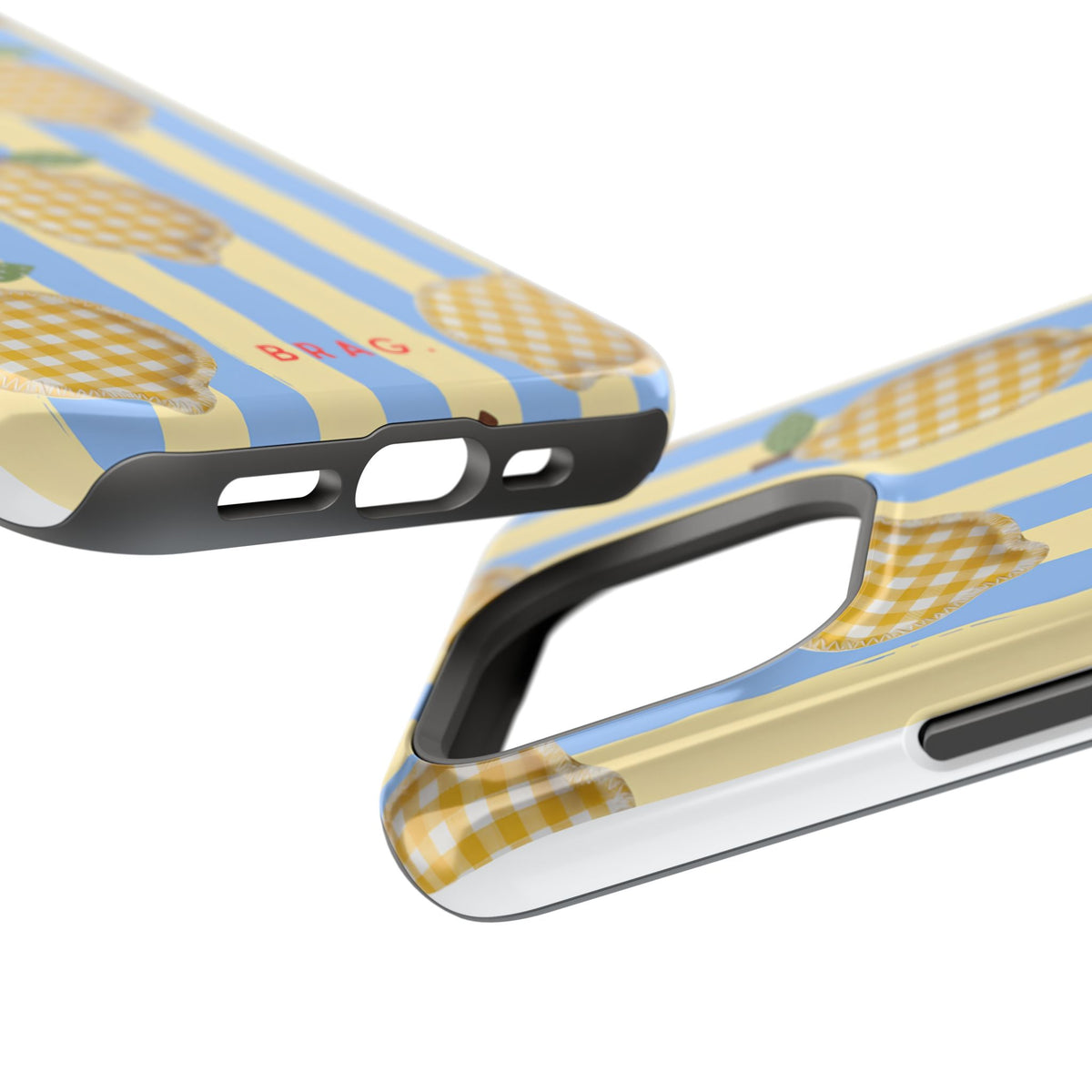 Lemon checks Magnetic Impact-Resistant Phone Case