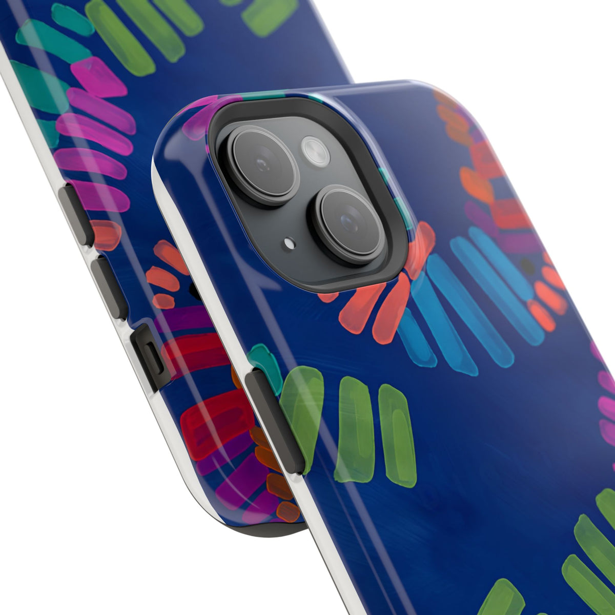 Blue Palm Magnetic Impact-Resistant Phone Case