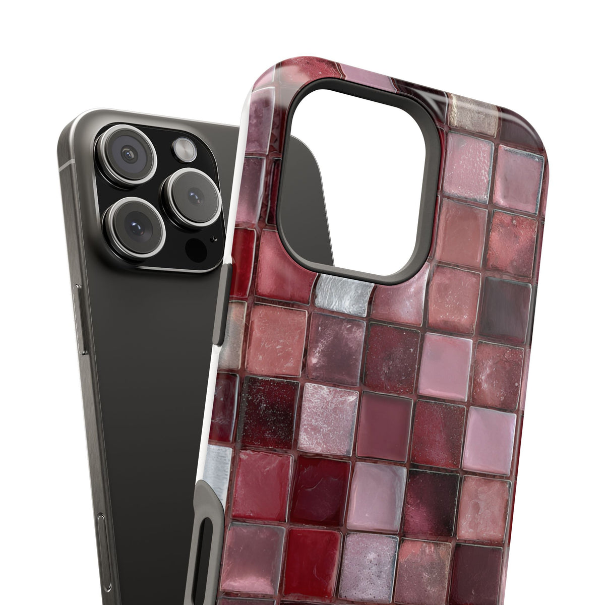 Cherry Tile Magnetic Impact-Resistant Phone Case