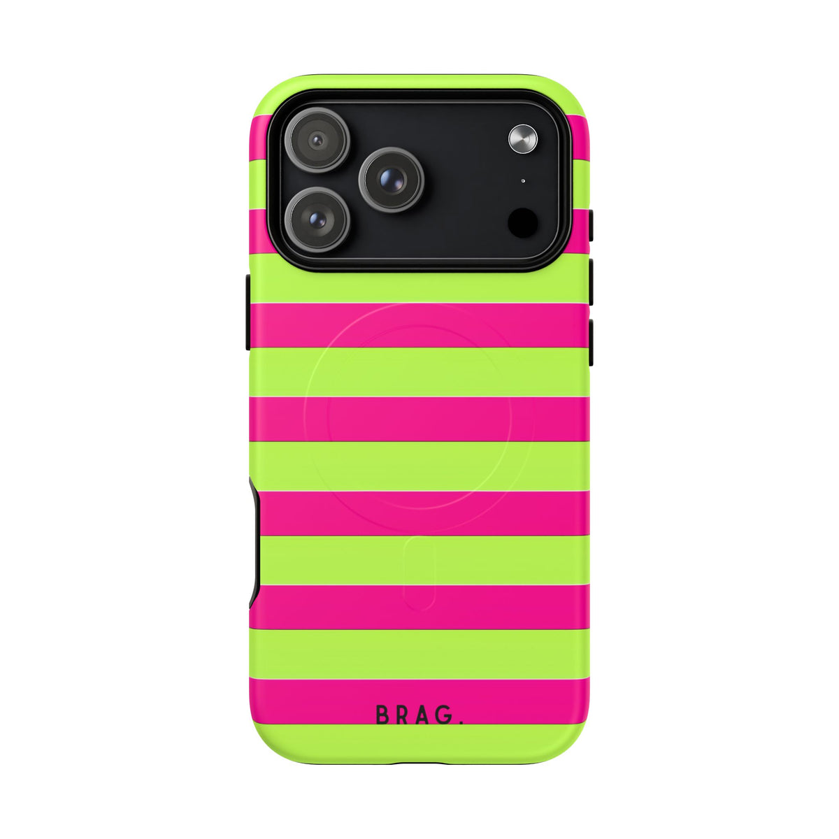 Electric Lime MagSafe Tough Phone Case — Magnetic Protective Cover