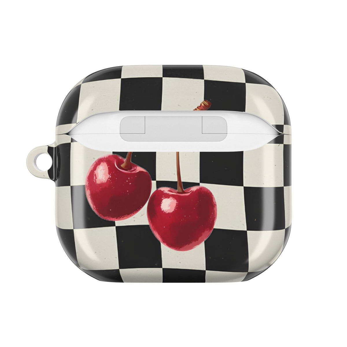 Cherry Check AirPod Case – Slim Protective Charging Case
