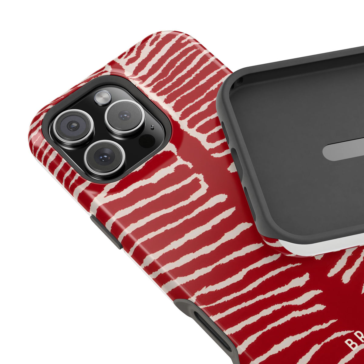 Striped Heat Magnetic Impact-Resistant Phone Case