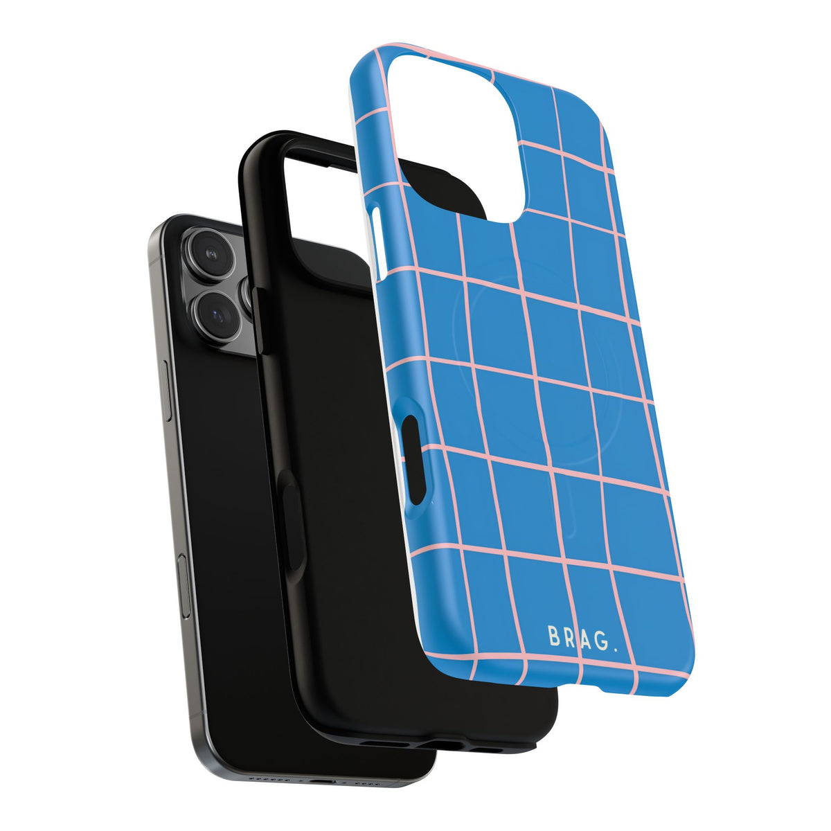Coastal Grid MagSafe Tough Phone Case — Magnetic Protective Cover