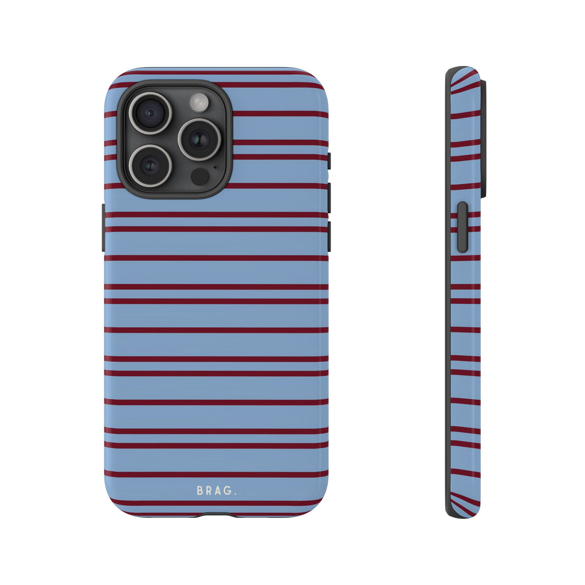 Nautical Stripe Tough Phone Case – Shockproof Protective iPhone Cover