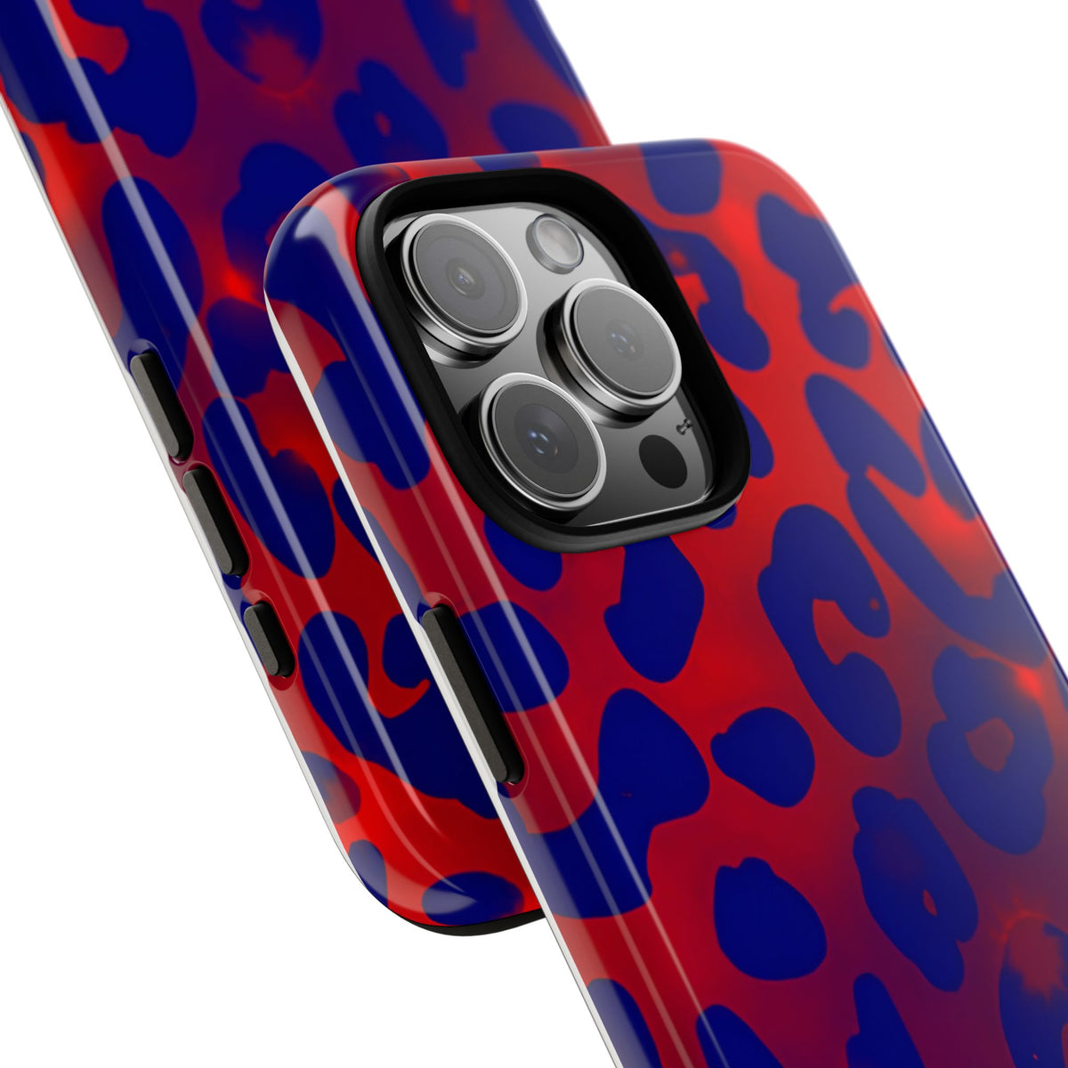 Electric Blue Tough Phone Case – Shockproof Protective iPhone Cover