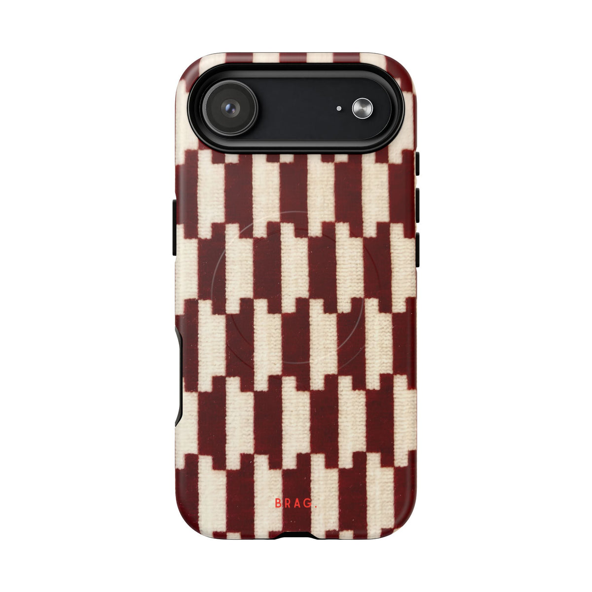Wine & Cream MagSafe Tough Phone Case — Magnetic Protective Cover