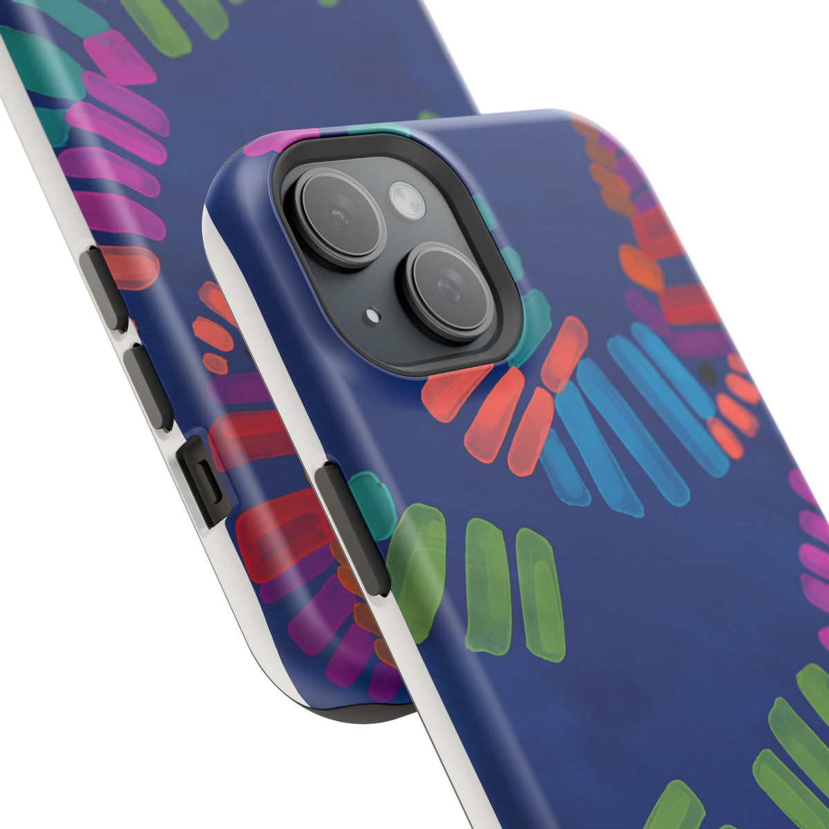 Blue Palm Magnetic Impact-Resistant Phone Case
