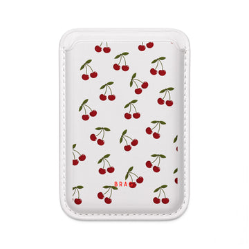 Cherry Pie MagSafe Vegan Wallet — Slim Phone Card Holder