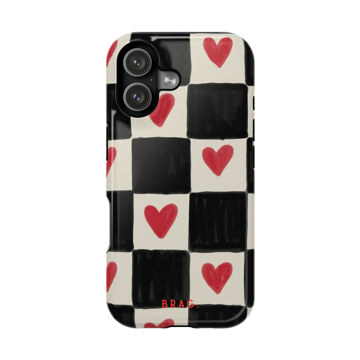 Heart Check Magnetic Impact-Resistant Phone Case