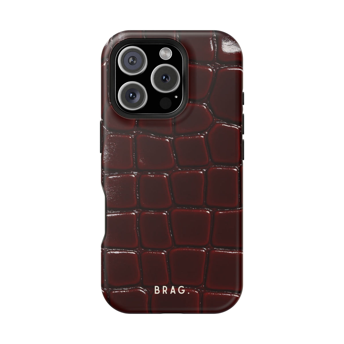 Cherry Leather Magnetic Impact-Resistant Phone Case