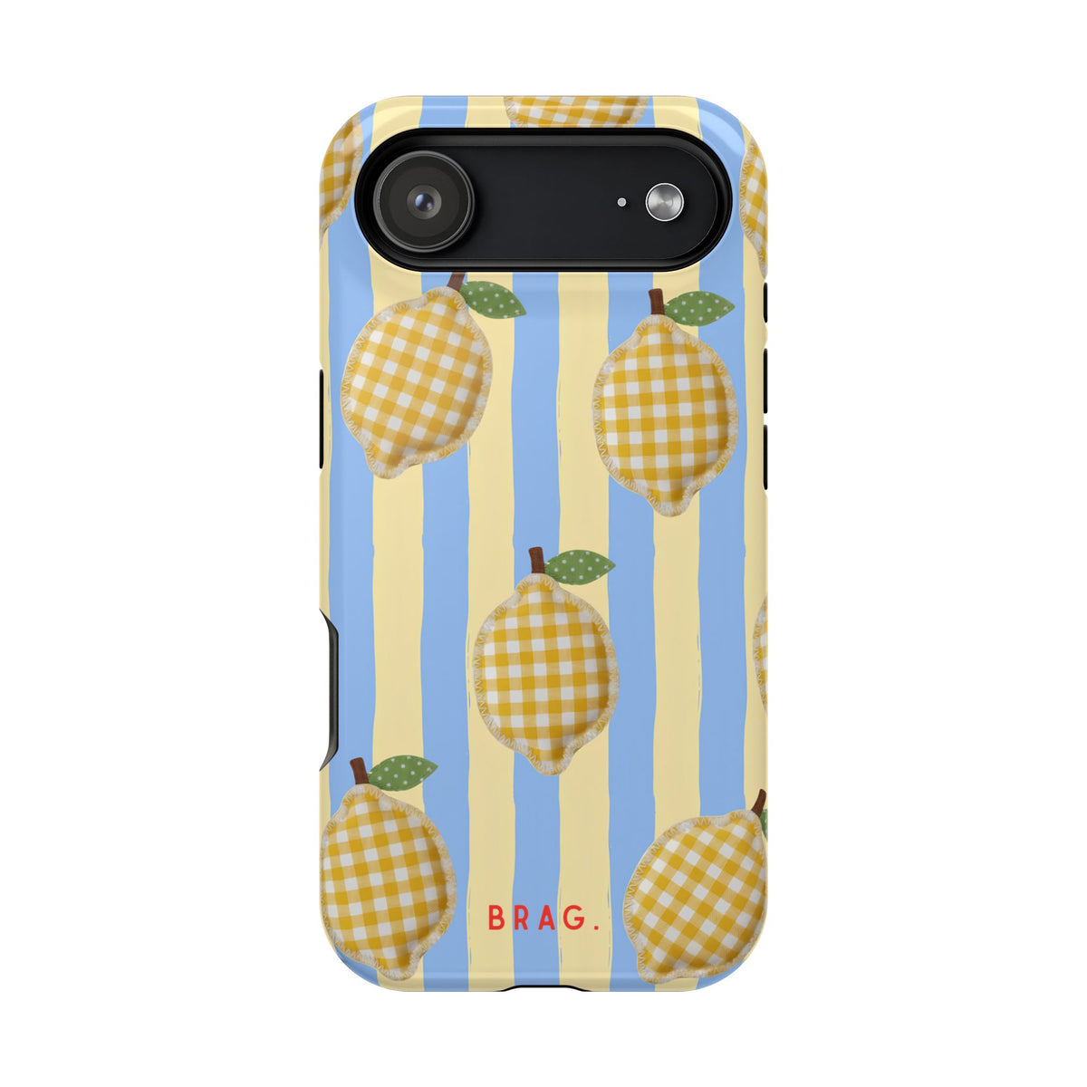 Lemon checks Magnetic Impact-Resistant Phone Case