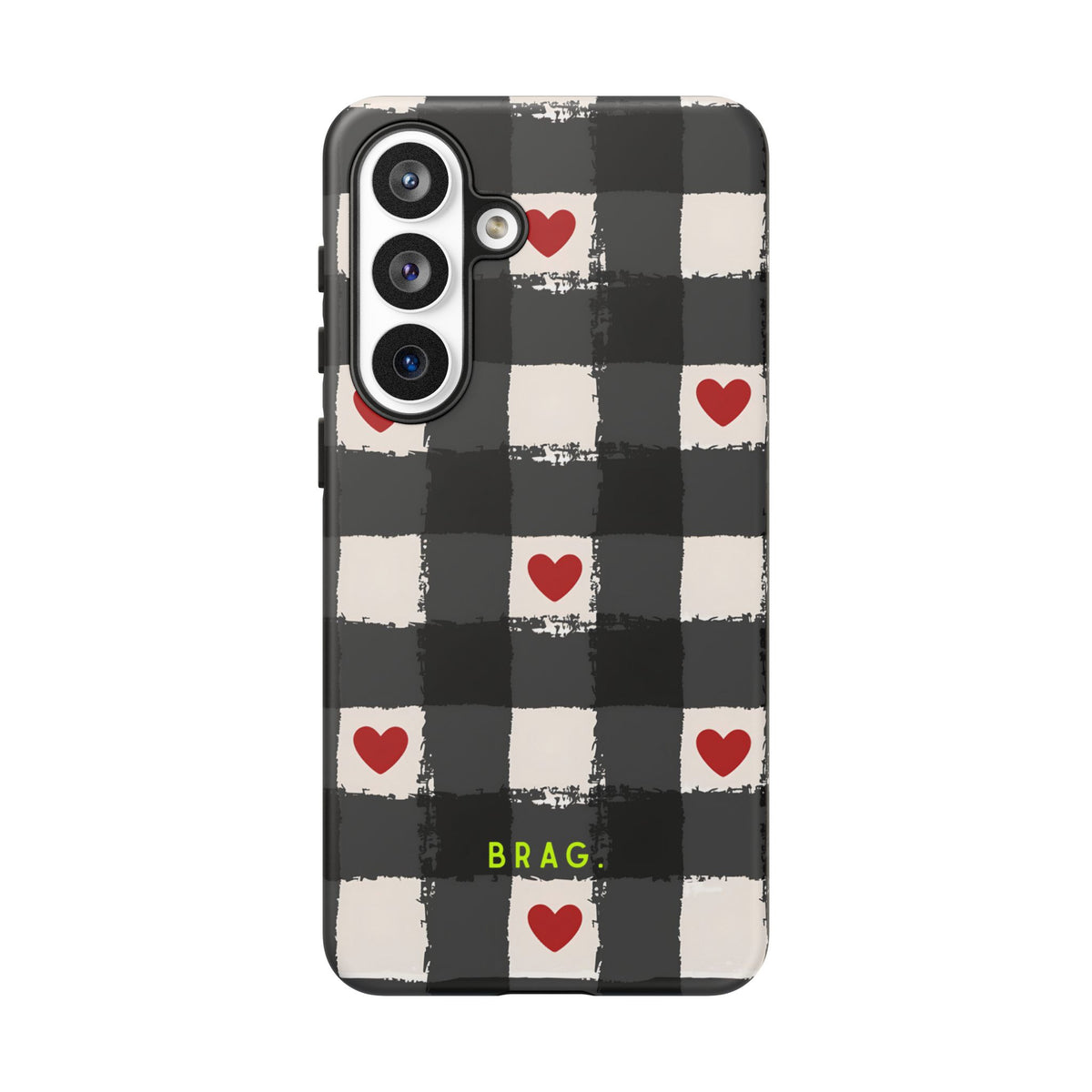 Lucky Heart Tough Phone Case – Shockproof Protective iPhone Cover