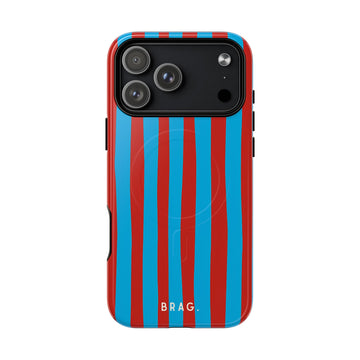 Riviera Stripe MagSafe Tough Phone Case — Magnetic Protective Cover