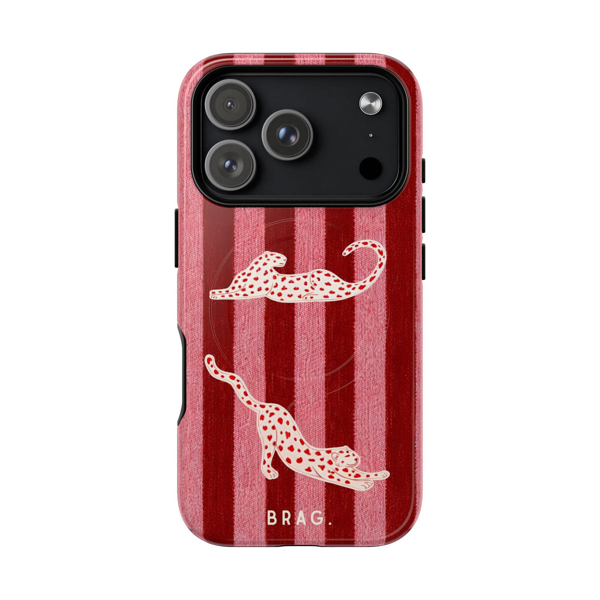 Pink Safari MagSafe Tough Phone Case — Magnetic Protective Cover