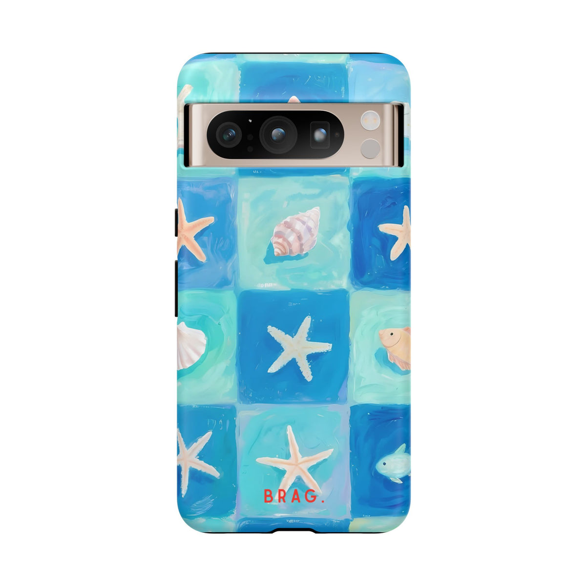 Saltwater Tiles Tough Phone Case – Shockproof Protective iPhone Cover
