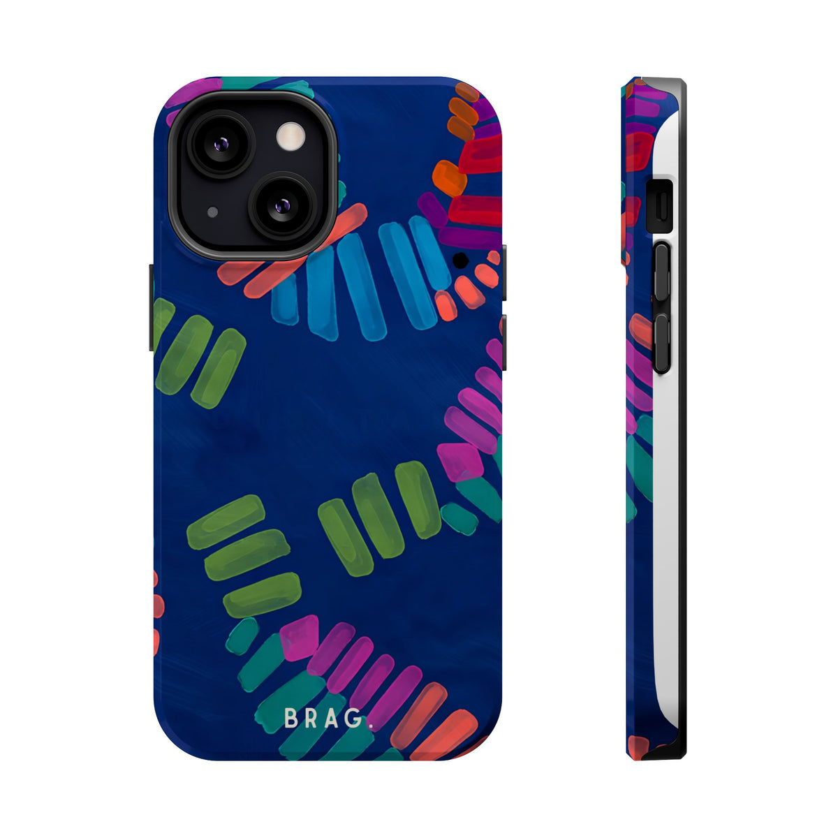 Blue Palm Magnetic Impact-Resistant Phone Case