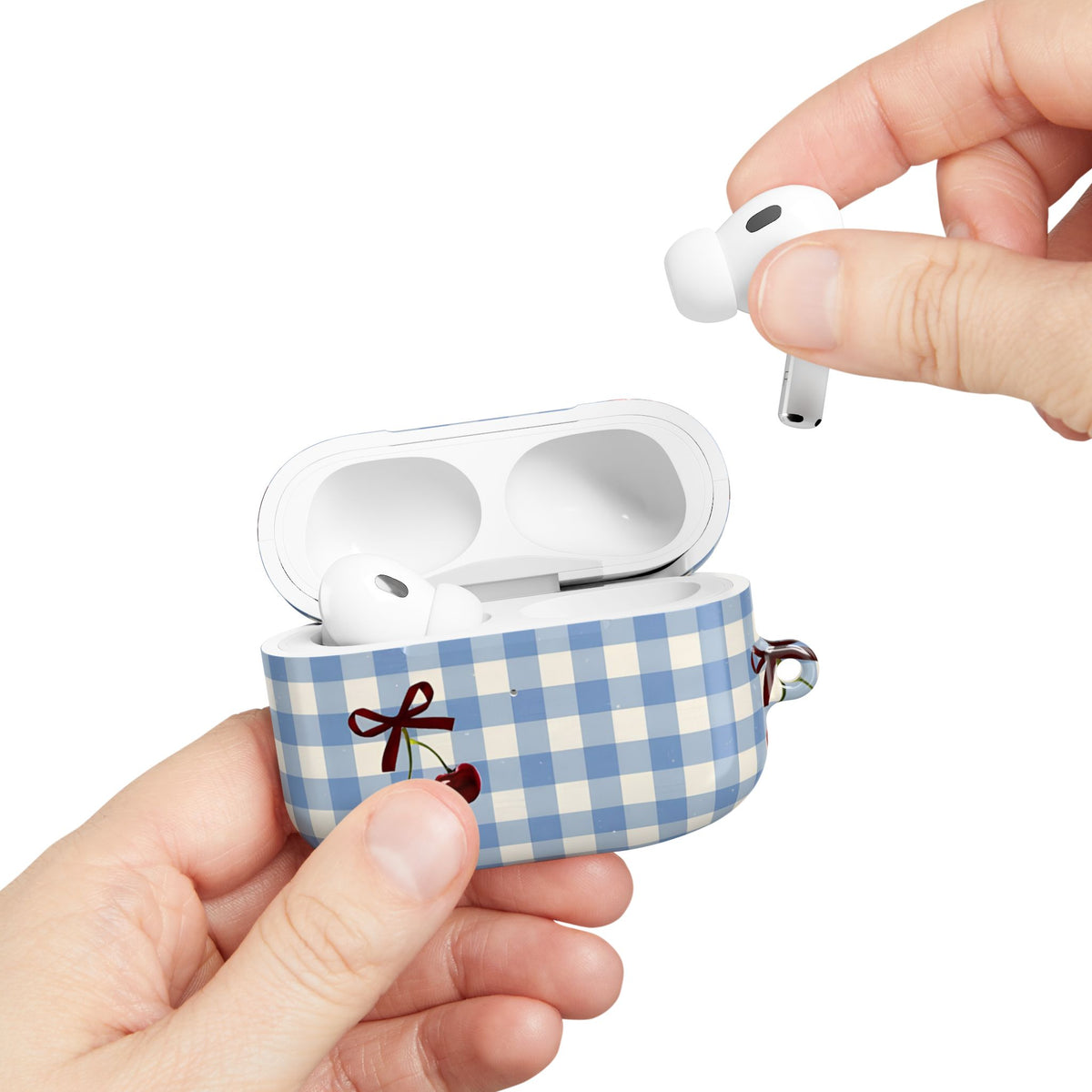 Cherry Picnic AirPod Case – Slim Protective Charging Case