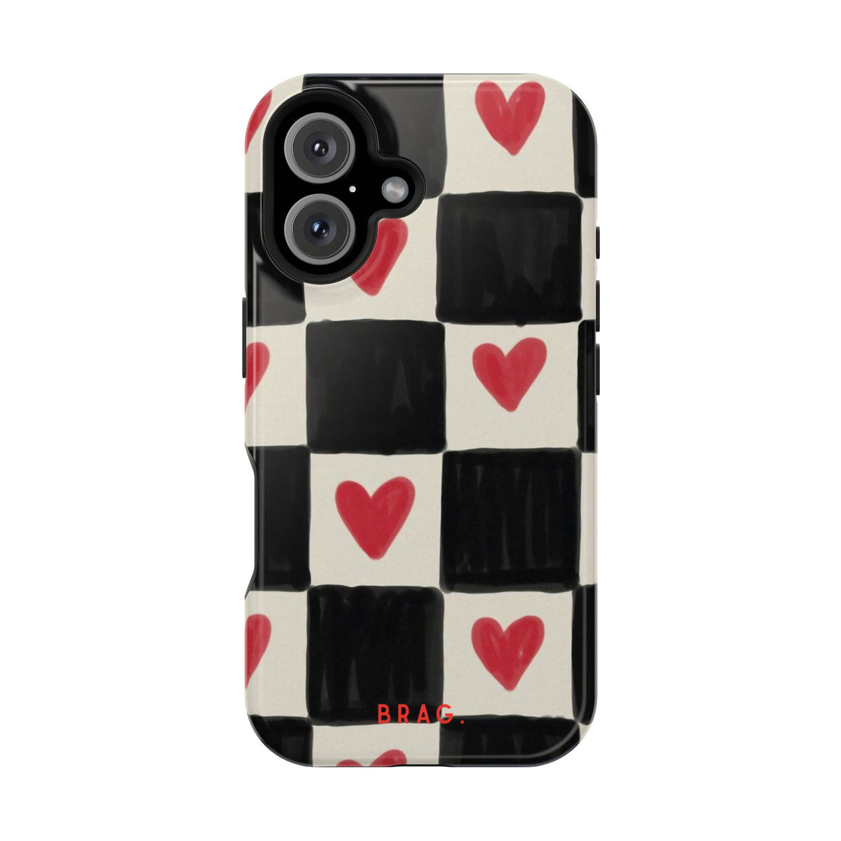 Heart Check Magnetic Impact-Resistant Phone Case