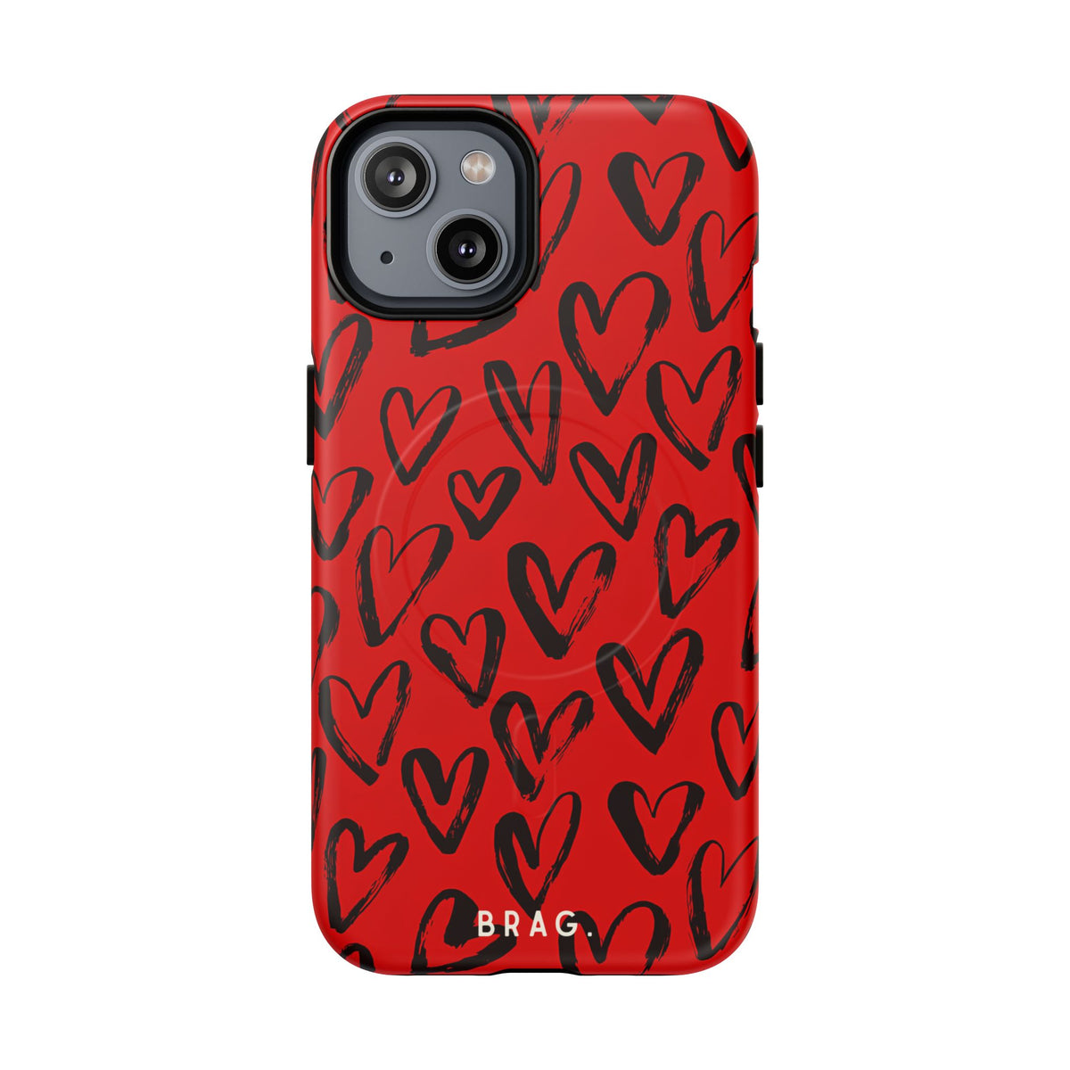 Fire Heart MagSafe Tough Phone Case — Magnetic Protective Cover