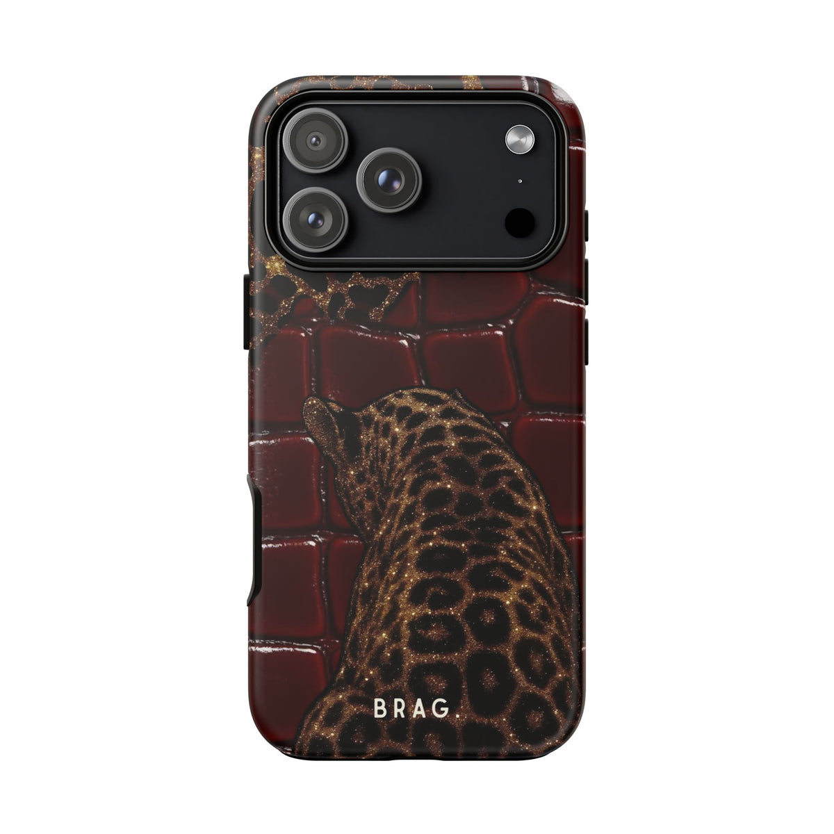 Leopard Lounge Tough Phone Case – Shockproof Protective iPhone Cover