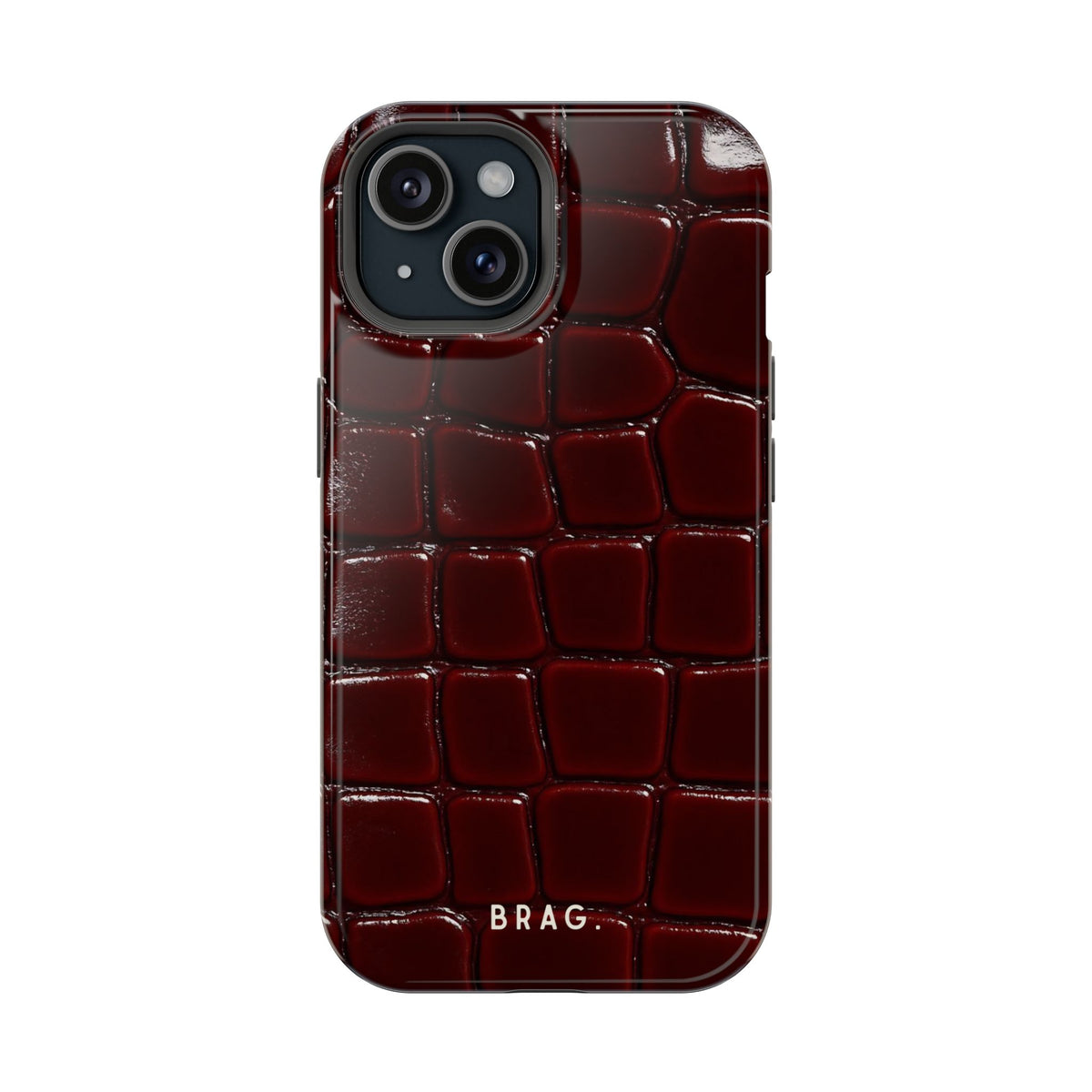 Cherry Leather Magnetic Impact-Resistant Phone Case
