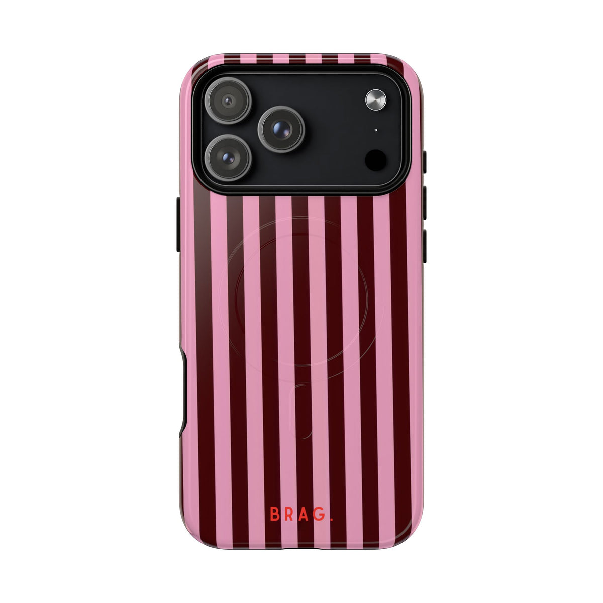 Candy Stripe MagSafe Tough Phone Case — Magnetic Protective Cover