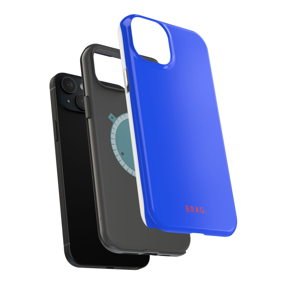 Brag Blue Magnetic Impact-Resistant Phone Case
