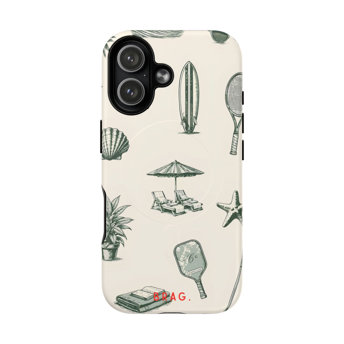 Beach Club MagSafe Tough Phone Case — Magnetic Protective Cover