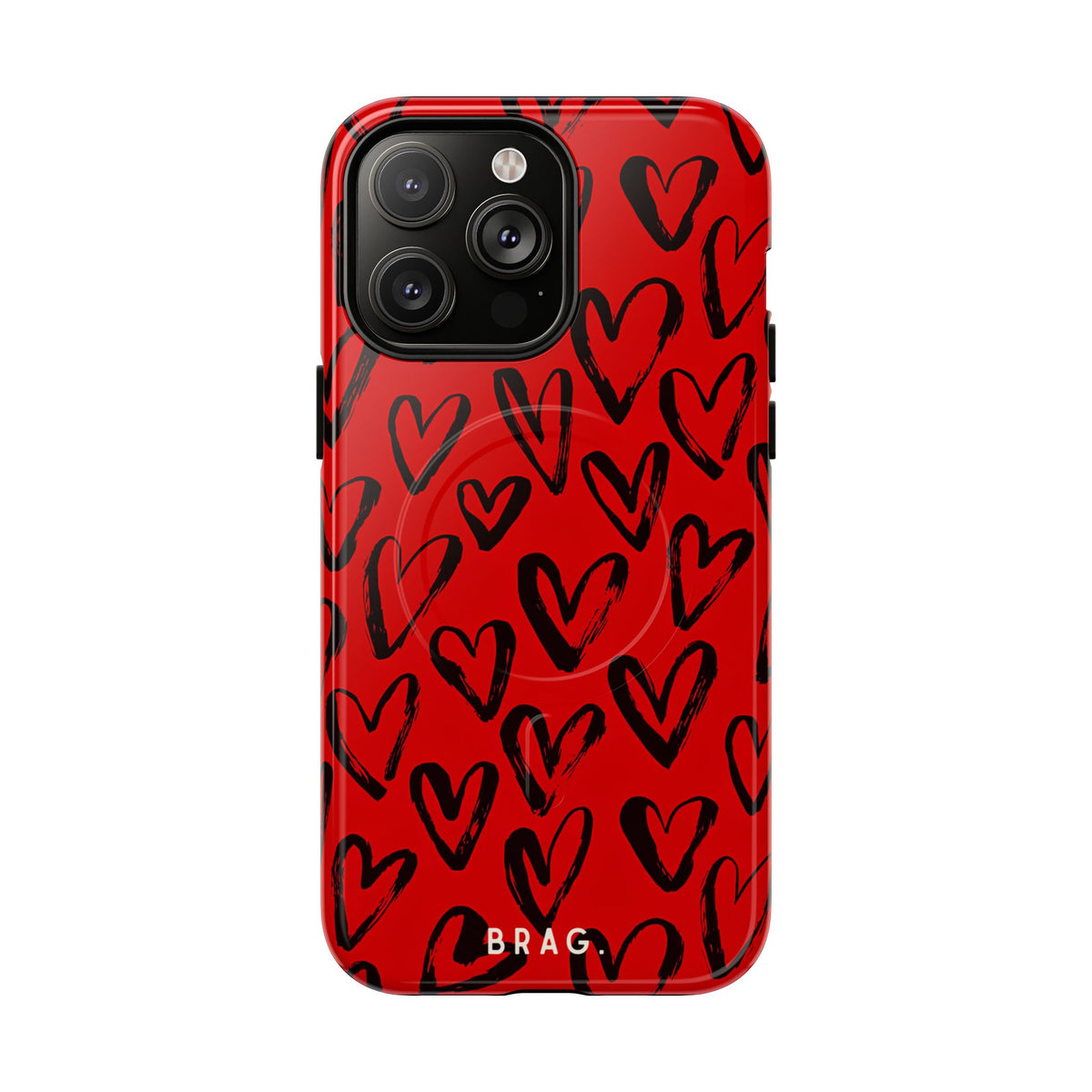 Fire Heart MagSafe Tough Phone Case — Magnetic Protective Cover