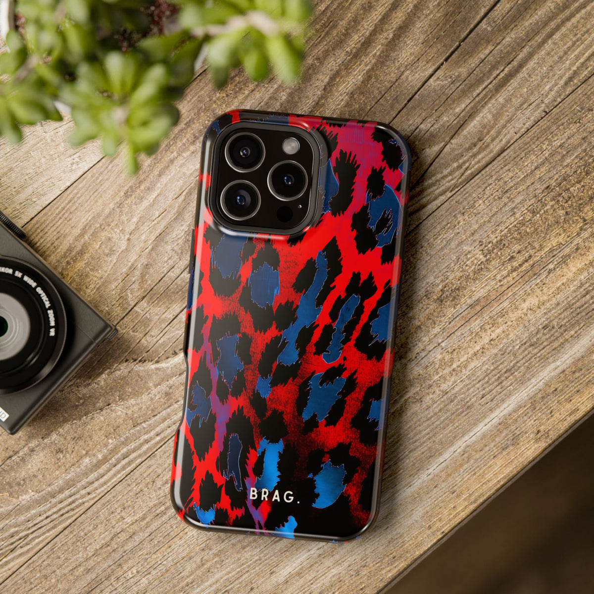 Blue Heat Magnetic Impact-Resistant Phone Case