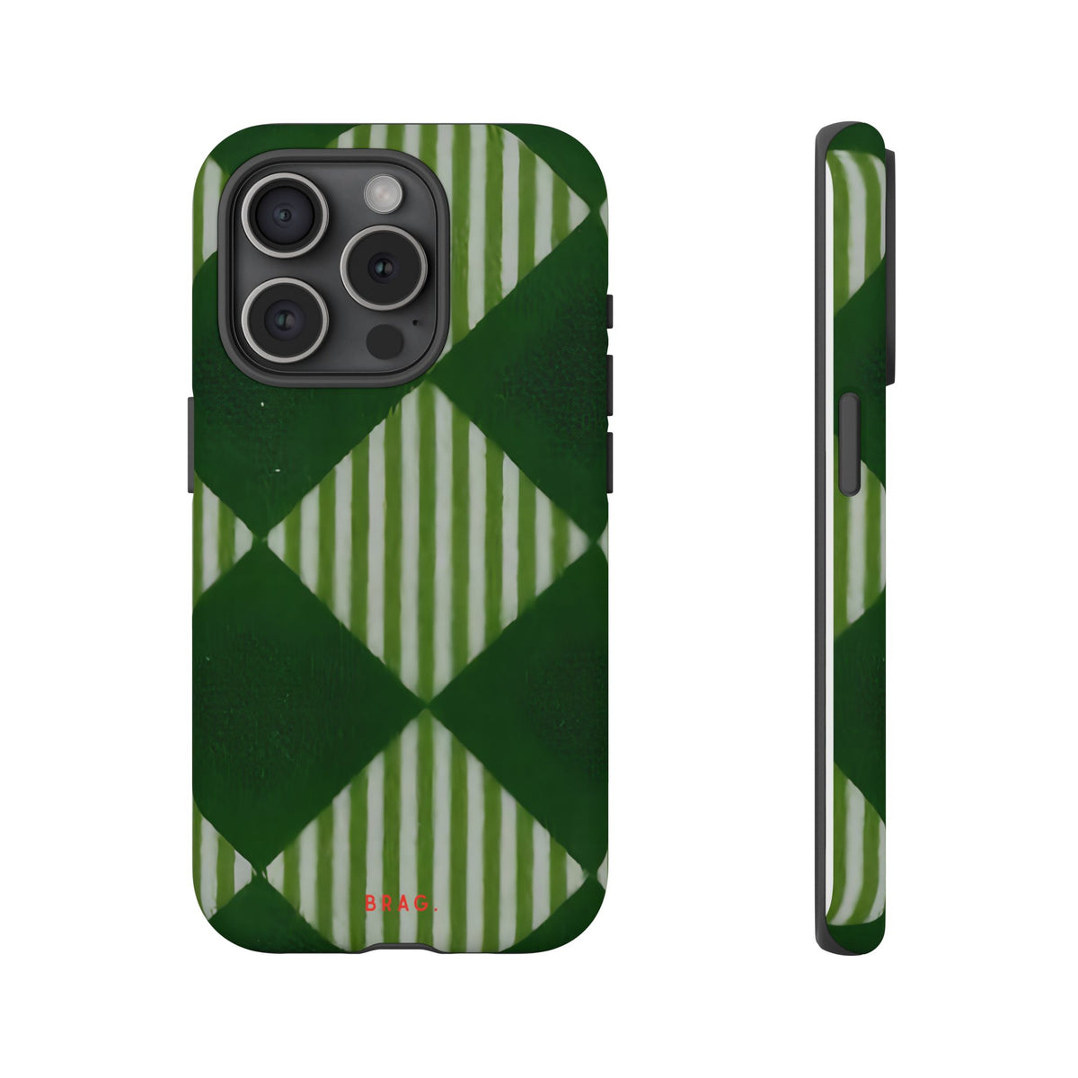 Woven Pattern Tough Phone Case – Shockproof Protective iPhone Cover